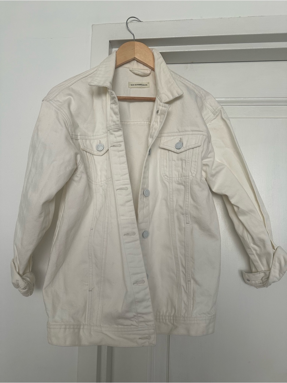WON HUNDRED® Denim Josie Jacket / 38 / WHITE